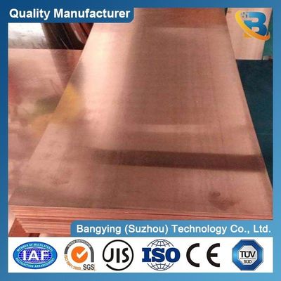 Elongation 45-50 Customized Request 10mm Brass Sheet 0.7mm Cucrzr Copper Sheet Plate