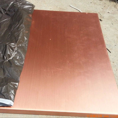 Elongation 45-50 Customized Request 10mm Brass Sheet 0.7mm Cucrzr Copper Sheet Plate