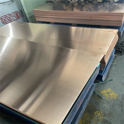 Elongation 45-50 Customized Request 10mm Brass Sheet 0.7mm Cucrzr Copper Sheet Plate