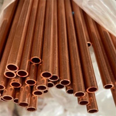 Soft Copper Straight Pipe for Water System and Air Conditioner Wall Thickness 0.3mm-20mm