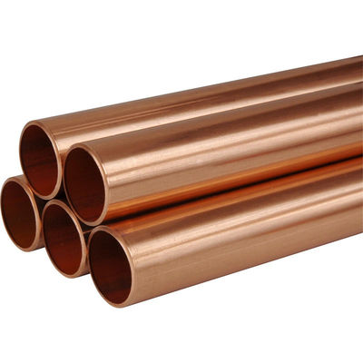 Soft Copper Straight Pipe for Water System and Air Conditioner Wall Thickness 0.3mm-20mm